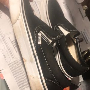 Black slip on vans